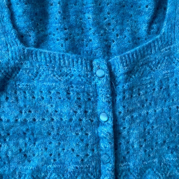 Sezane blue wool sweater - Picture 2 of 3